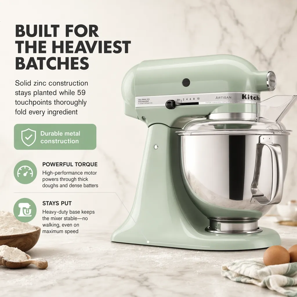 Pixii-generated Amazon listing image of a KitchenAid stand mixer (2 of 7)