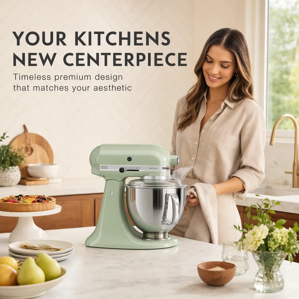 Pixii-generated Amazon listing image of a KitchenAid stand mixer (5 of 7)
