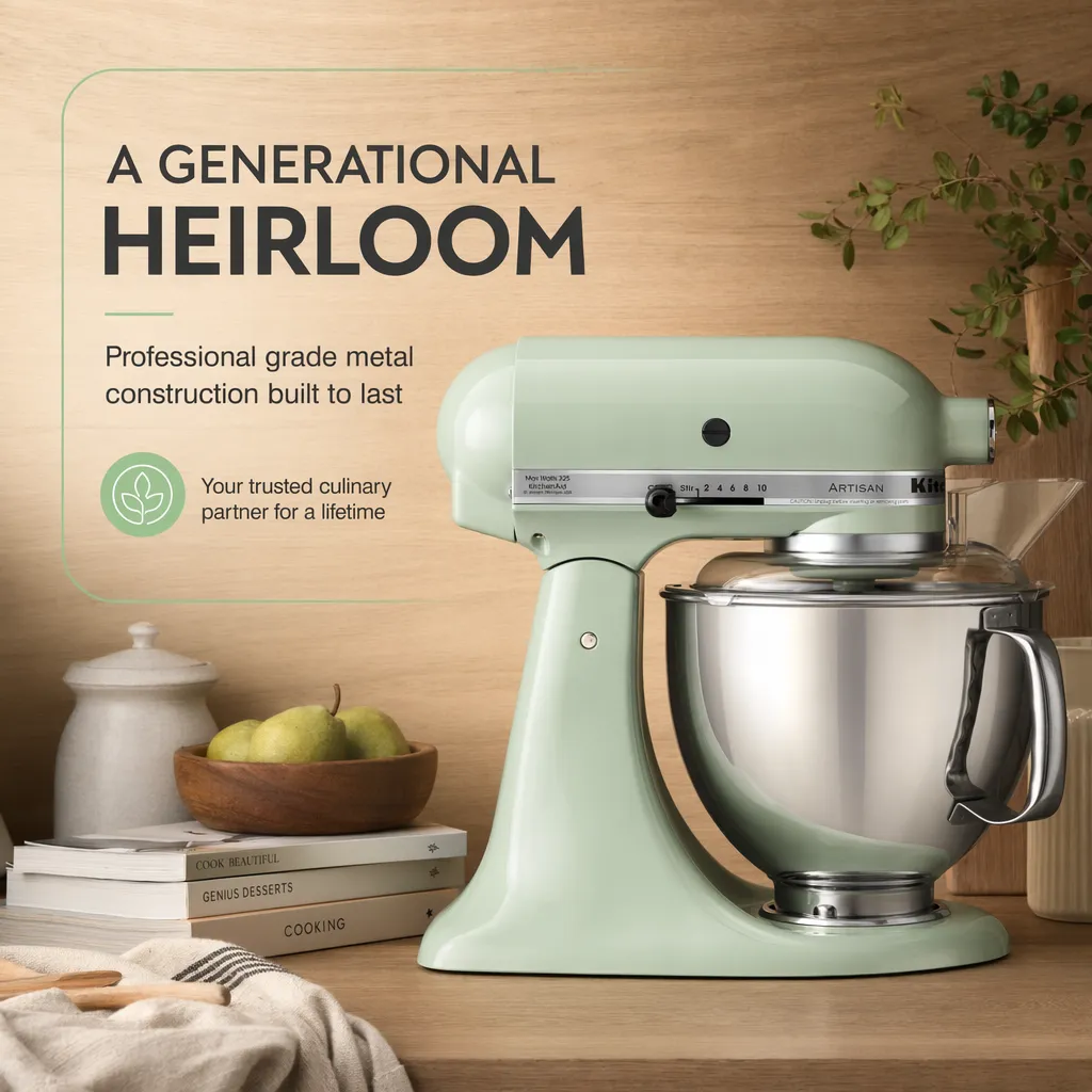 Pixii-generated Amazon listing image of a KitchenAid stand mixer (7 of 7)