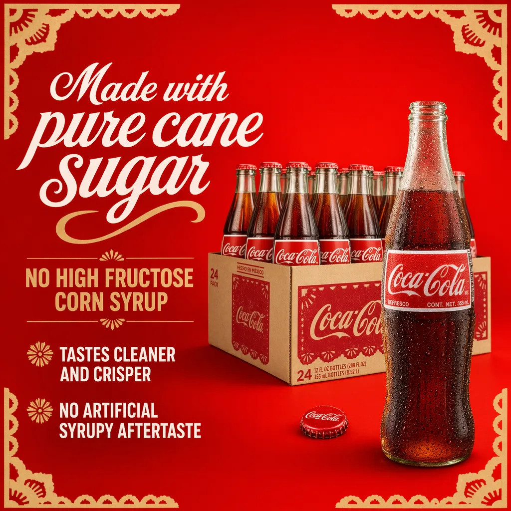 Pixii infographic: Coca-Cola pure cane sugar