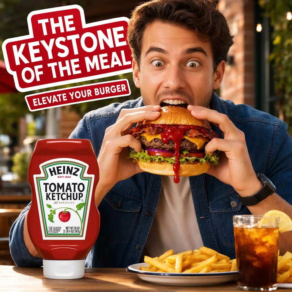 Pixii-generated Heinz Tomato Ketchup lifestyle image